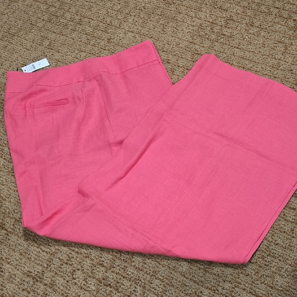 Talbots Pants - NWT-Talbots Coral Linen Pants